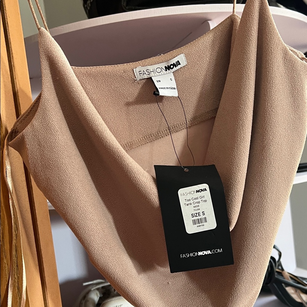 Fashion Nova Women's Tan top